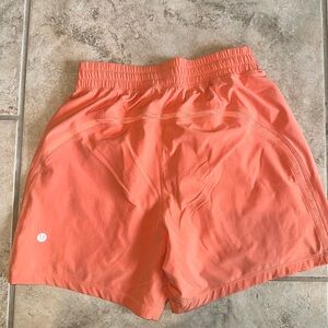 Mens lululemon Coral/Orange Pace Breaker Shorts XS